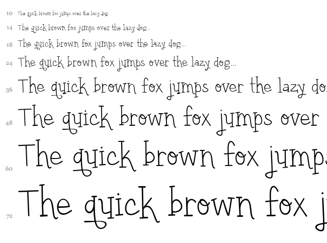 Yellow Umbrella font waterfall